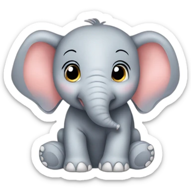 elephant-baby sticker
