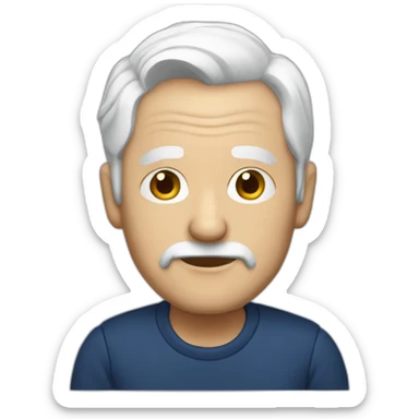 old white men dark blue outfit sticker