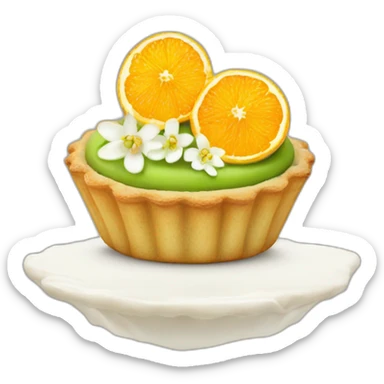 mini pistachio and orange blossom tartlet sticker