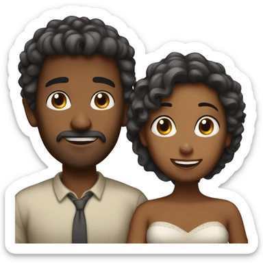 una pareja  sticker