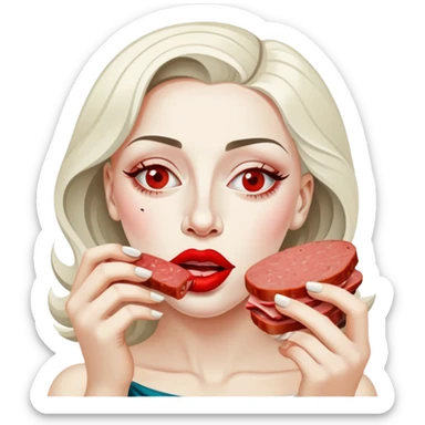 picasso abstract art mona lisa SPAM MEAT  sticker