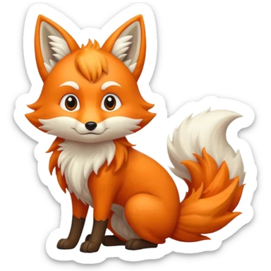 nine-tailed fox sticker