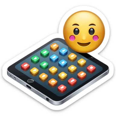 coding development icon with balise sticker