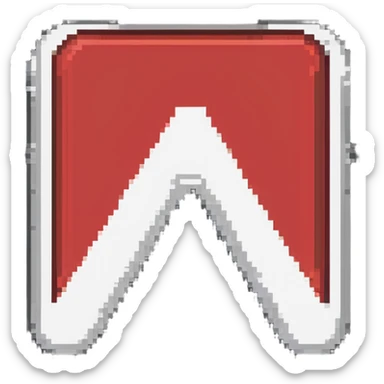 YouTube logo, red play button with white play triangle sticker