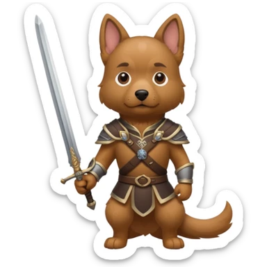 собака з мечем sticker