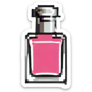 Nail polish bottle beauty item sticker