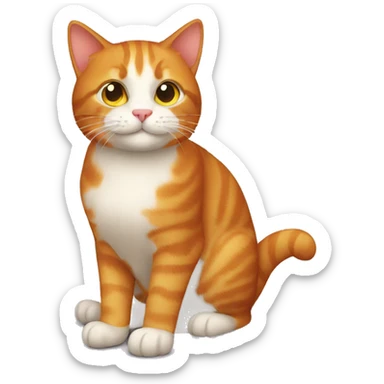 Ginger cat sticker