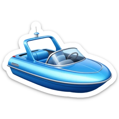 a car like a boat that can go on water sticker
