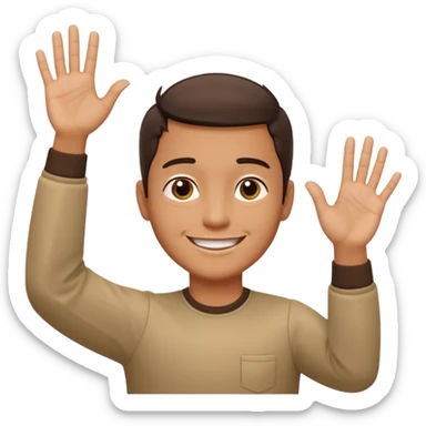 Mason 67 make the do the hands one up and one down palms facing up arms straight out sticker