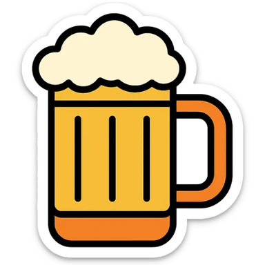 beer mug sticker