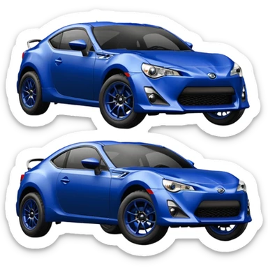 Ultramarine 2013 Off road with silver metallic wheels monster scion fr-s  sticker