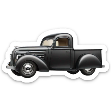 Farther Vader 1951 Jowett Bradford pickup hot rod concept  sticker