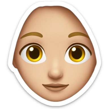 clever beautiful girl in anatomy sticker