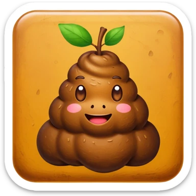  Pile of Poo on Apple iOS sticker