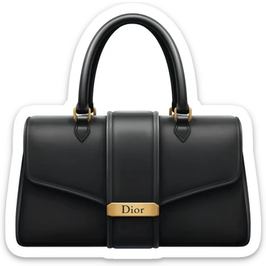 black color lady dior bag sticker