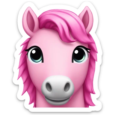 Pink pony  sticker