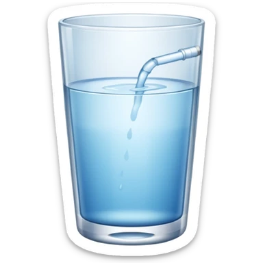 glass of water sticker