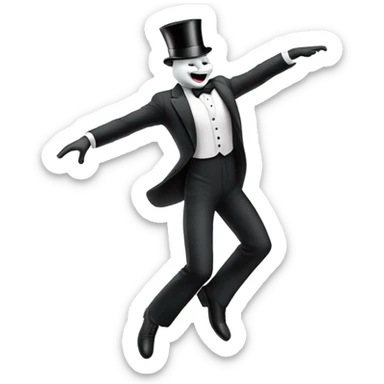 monopoly man dancing sticker