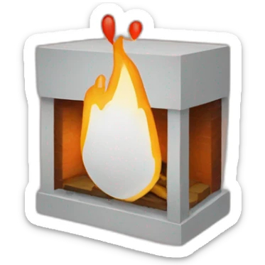 A pixel hearth sticker