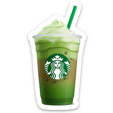Starbucks iced matcha latte sticker