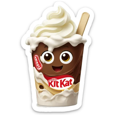 KitKat frozen yogurt sticker