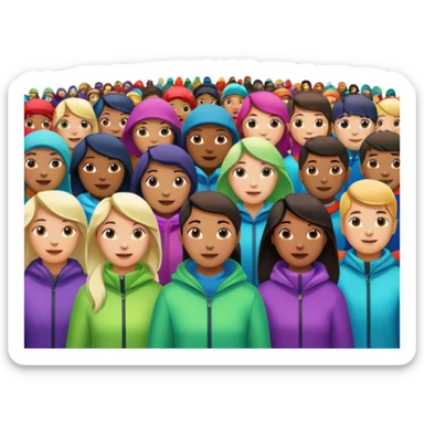 something that represents the aurora borealis lights and queer community sticker