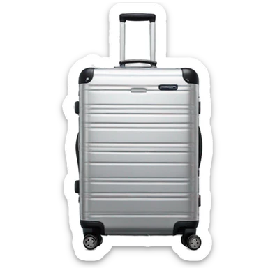 rimowa silver luggage  sticker