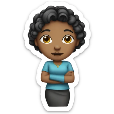 Girl wearing torques clothes  sticker