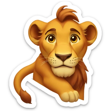 Simba lion king sticker