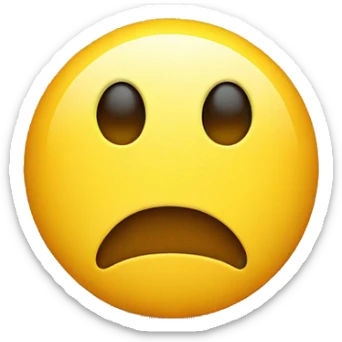 worried smiley face symbol sticker