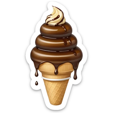 Soy sauce ice cream sticker