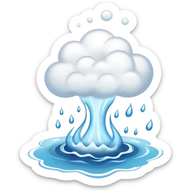 i just need the Steam to rise from water not into cloud  sticker