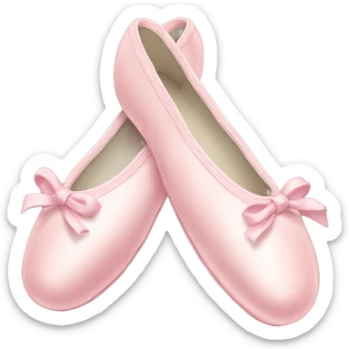 pastel pink ballet shoes sticker