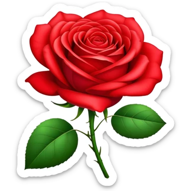 Flower rose sticker