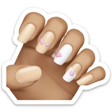 french tip nails sticker