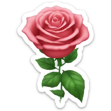 Standard yellow emoji face with rose in mouth like zoro  sticker