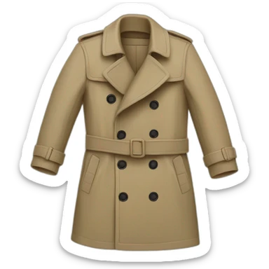 Trench coat sticker