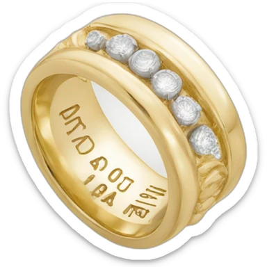 Carpe diem ring sticker