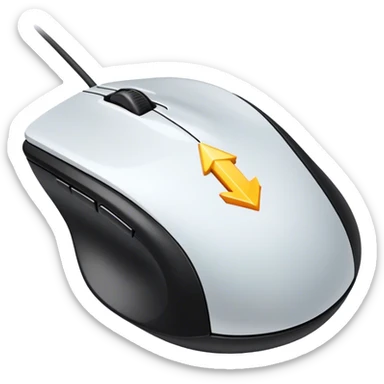 computer mouse arrow on a display sticker