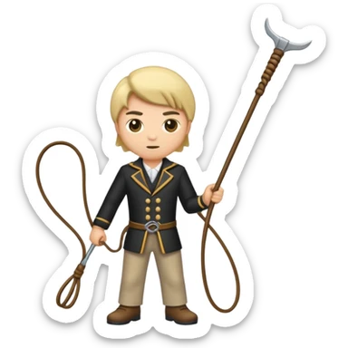 men with whips sticker