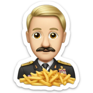 Hitler sur poutine sticker