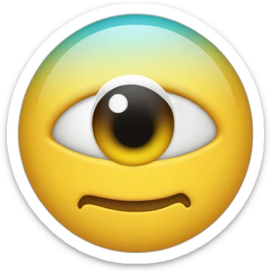 heterochromia smily face sticker