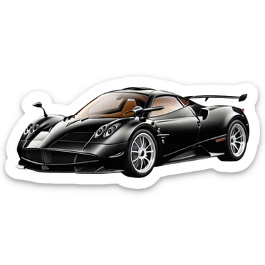 Pagani Huayra - Pagani (Model Year: 2022) (Iconic colour: Black) sticker