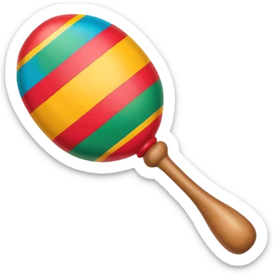 colorful Mexican maraca sticker