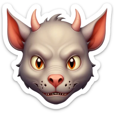 sad devil ￼ sticker