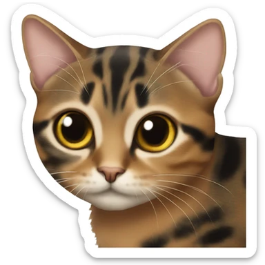 Torbie with eyelashes sticker