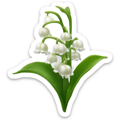 Lily of the valley  sticker