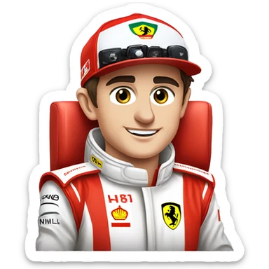 formula 1 ferrari Charles Leclerc sticker