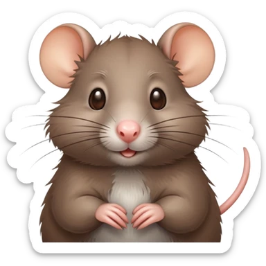 cute rat sticker