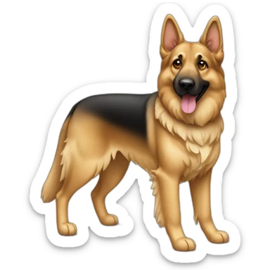 Berger allemand poil long  sticker